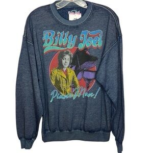 NWT New Billy Joel Official 2025 Graphic Blue Sweatshirt Small S